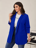 Blazer Feminno Alongado Plus Size - tassinitassinitassini(A007)Blazer Feminno Alongado Azul MarinhoGColete Plus Size, blusa feminina plus size, blezer plus size, blazer plus size feminino, blazer plus size, blazer over size, blazer feminino plus size preto, blazer feminino plus size, blazer feminino plus, blazer feminino branco plus size, blaze plus size,