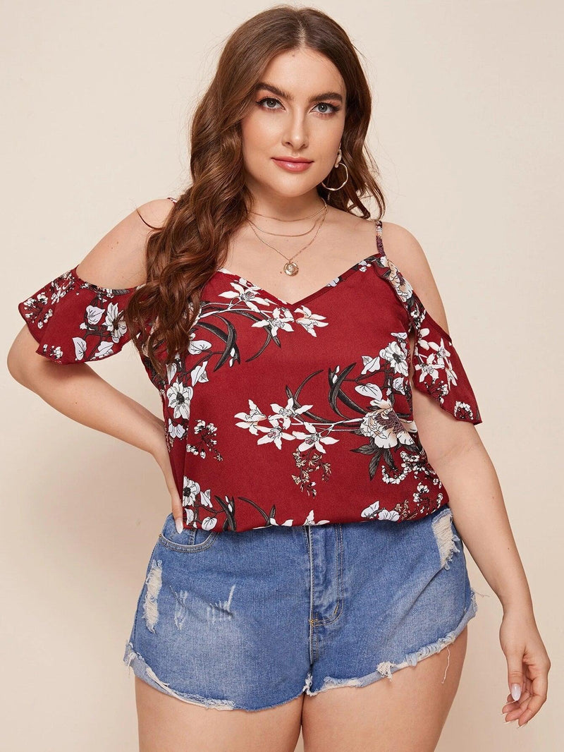 Blusa Classic Floral Plus Size. - tassiniSKU_1713793845290_284tassinitassini(A027)1713793845290/213Blusa Classic Floral VermelhoGcamisa feminina, blusas plus size feminina, blusas plus size, blusas femininas, blusa social feminina, blusa feminina plus size, blusa branca feminina,