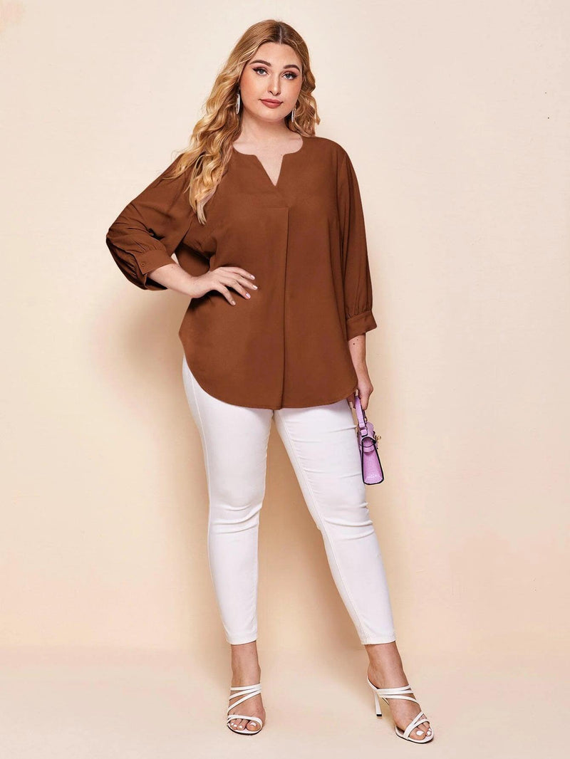 Blusa Social Lisa Plus Size - tassiniSKU_1713793742742_721tassinitassini(A033)1713793742742/746Blusa Social Lisa MarromGcamisa feminina, blusas plus size feminina, blusas plus size, blusas femininas, blusa social feminina, blusa feminina plus size, blusa branca feminina,