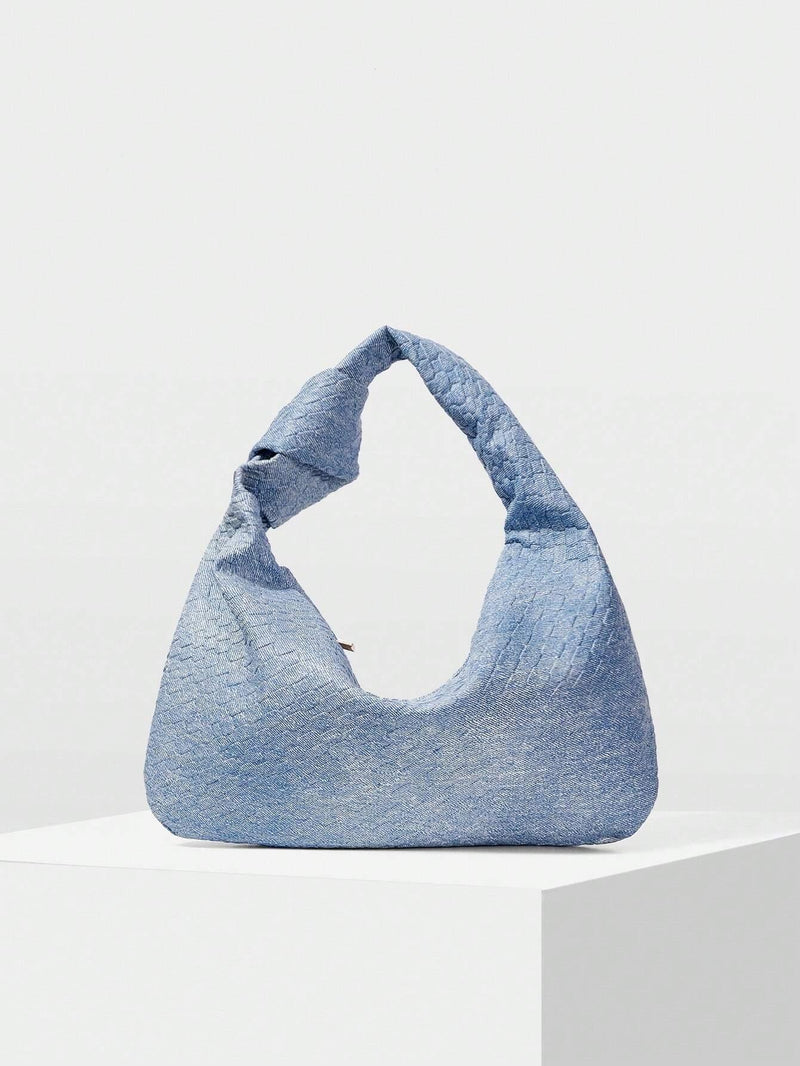 Bolsa Hobo Com Detalhe em Nó - tassiniSKU_1715090611612_436tassinitassini1715090611612/629AzulTamanho ÚnicoBolsa Hobo Com Detalhe em Nó