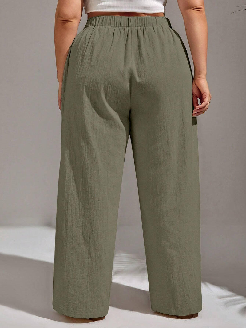 Calça Feminina Wide Plus Size - tassiniSKU_1713757169324_447tassinitassini(A086)1713757169324/171Calça Feminina Wide Verde MilitarGCalça Feminina Wide Plus Size