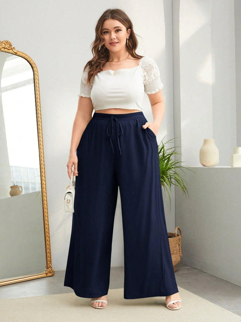 Calça Wide Feminina Plus Size - tassiniSKU_1713757460297_547tassinitassini(A088)1713757460297/439Calça Wide FeminaAzul MarinhoGCalça Wide Feminina Plus Size