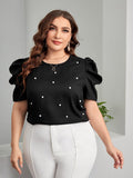 Camisa Com Manga Bufante E Detalhes Em Pérolas Plus Size - tassiniSKU_1713795308891_81tassinitassini1713795308891/183Camisa Com Manga Bufante PretoGcamisetas plus size feminina, camisas femininas plus size, camiseta social, camiseta básica feminina plus size, blusa manga curta plus size, camisa feminina plus, camisa feminina plus size manga curta, camiseta de manga longa,