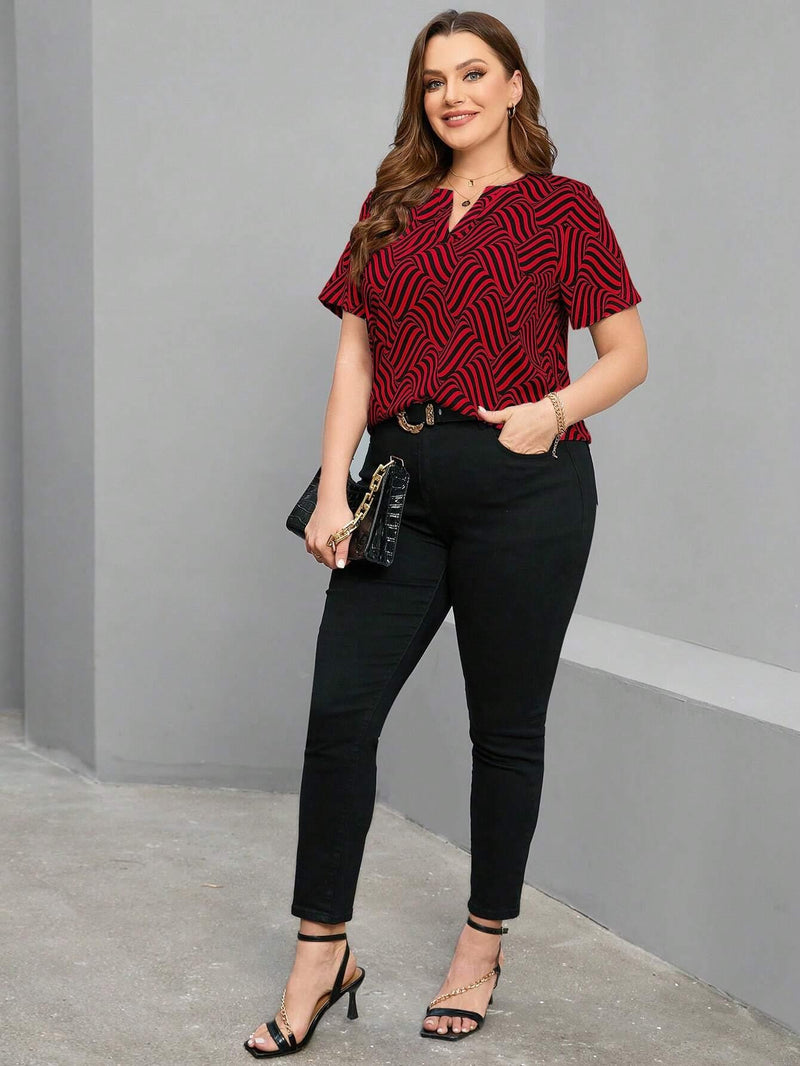 Camisas De Manga Curta Com Lapela Plus Size - tassiniSKU_1713794743662_9tassinitassini(A020)1713794743662/542Camisas De Manga Curta VermelhoGcamisa feminina, blusas plus size feminina, blusas plus size, blusas femininas, blusa social feminina, blusa feminina plus size, blusa branca feminina,