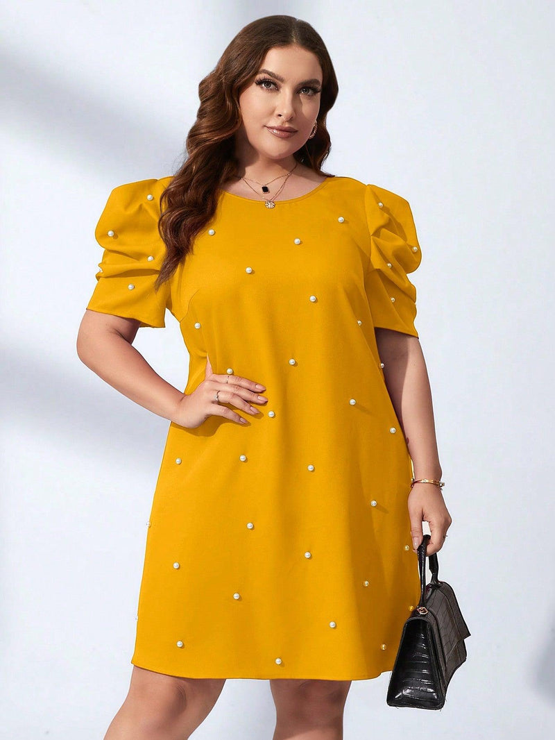 Vestido Com Manga Bufante Pérolas Plus Size - tassiniSKU_1713324369559_526tassinitassini(A069)1713324369559/544Vestido Com Manga Bufante Pérolas AmareloGvestidos plus size para o dia a dia, vestidos plus size, vestido social plus size, vestido preto plus size, vestido plus size soltinho, vestido plus size midi, vestido plus size longo, vestido midi plus size, moda festa plus size,