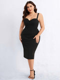 Vestido Midi Com Decote Em Coração Plus Size - tassiniSKU_1713487253959_58tassinitassini(A048)1713487253959/40Vestido Midi PretoGVestido Midi Com Decote Em Coração Plus Size